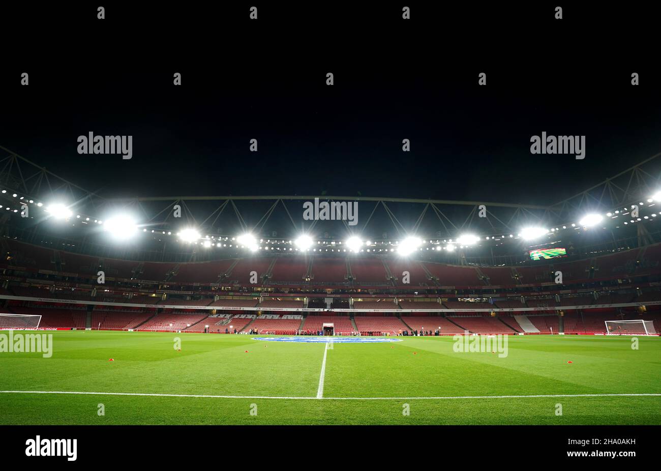 Eine allgemeine Ansicht des Emirates Stadium, London. Bilddatum: Donnerstag, 9. Dezember 2021. Stockfoto