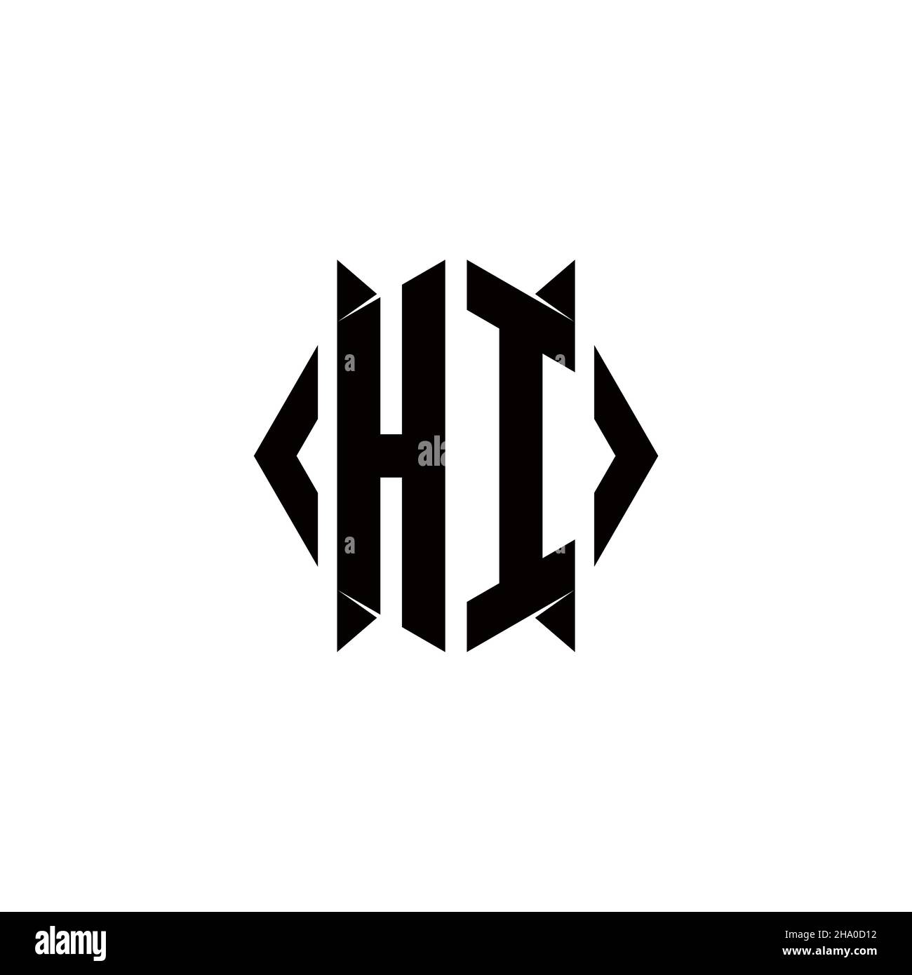 ER Logo Monogramm mit Schild Form Designs Vorlage Vektor-Symbol modern Stock Vektor