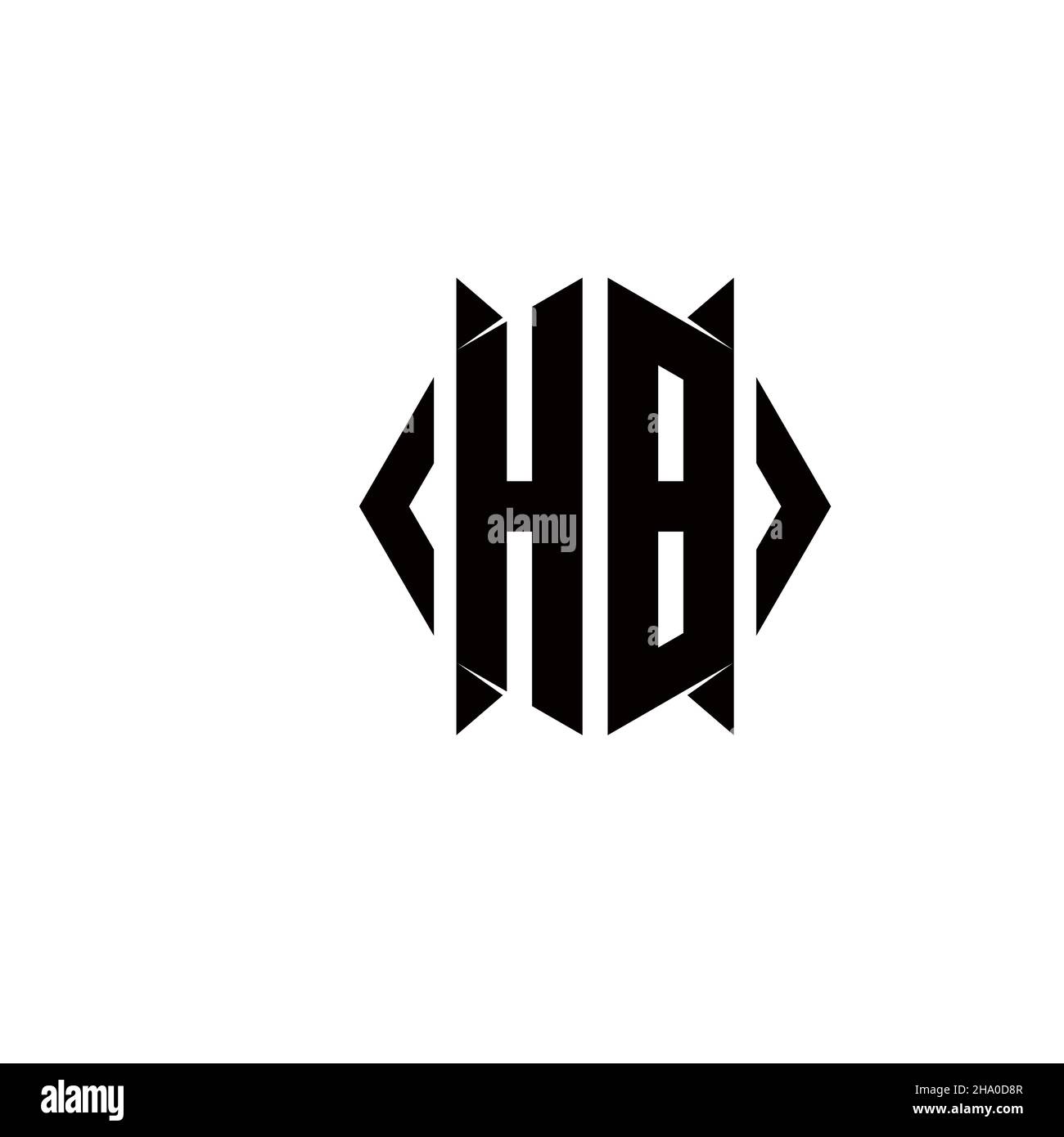 Eh Logo Monogramm mit Schild Form Designs Vorlage Vektor-Symbol modern Stock Vektor