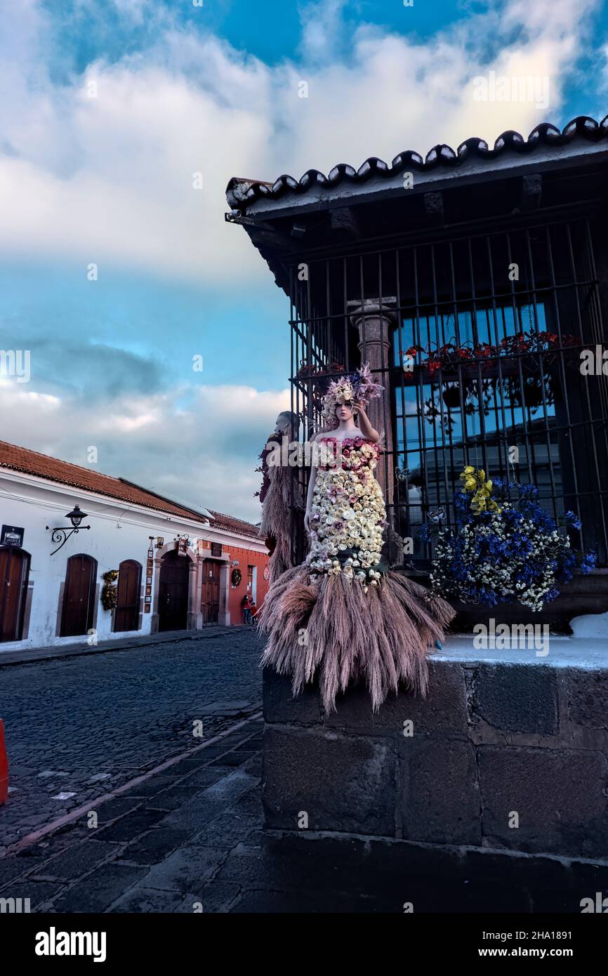 Blumenfest in Antigua, Guatemala Stockfoto