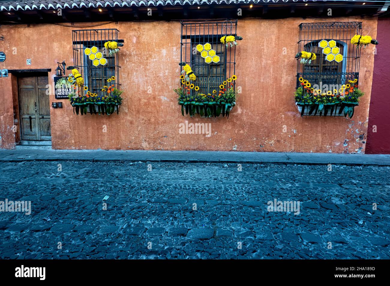 Blumenfest in Antigua, Guatemala Stockfoto