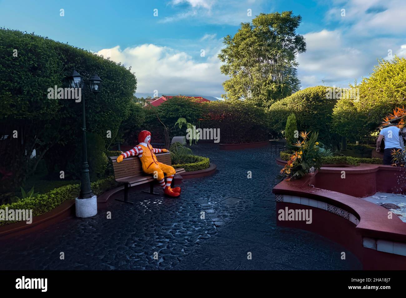 Ronald McDonald in Antigua, Guatemala Stockfoto