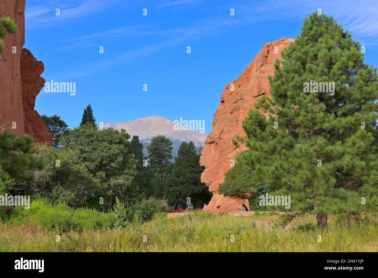 Der erstaunliche Garten der Götter im Morgenlicht, Colorado Springs CO Stockfoto