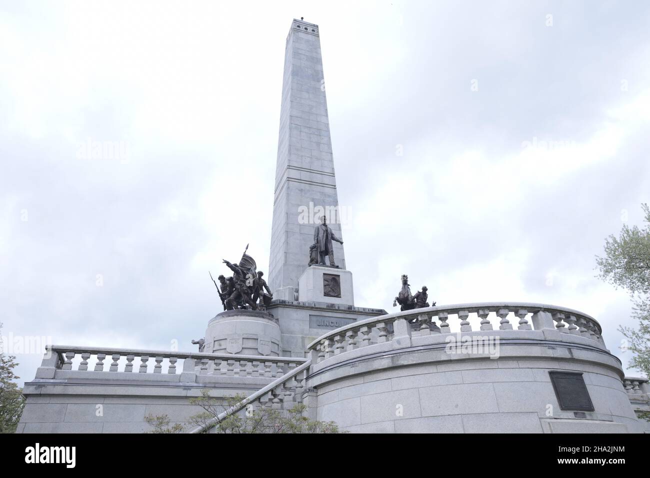 Springfield, Il, Lincoln's Tomb State Historic Site auf dem Oak Ridge Cemetery. Stockfoto