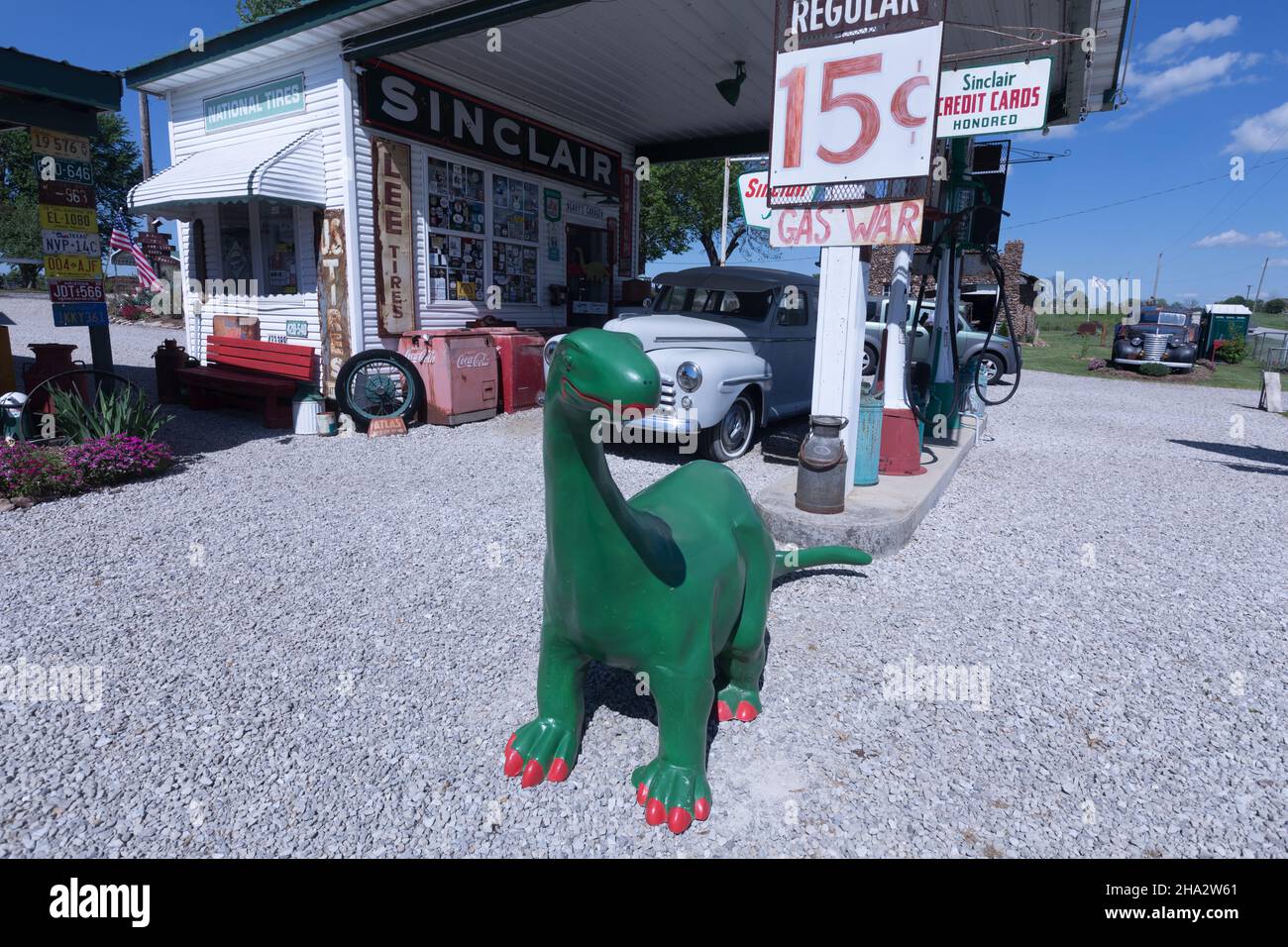 Everton, Missouri, MO, USA Gay Parita's Sinclair Station Stockfoto Everton, Missouri, MO, USA Gay Parita's Sinclair Station Stockfoto