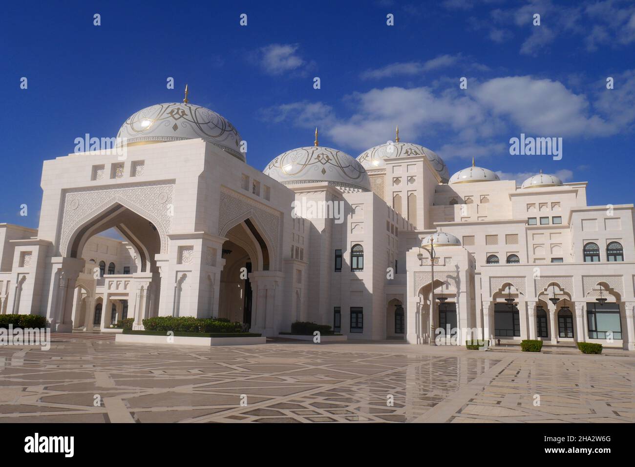 Qasr al Watan, Palast der Nation, Präsidentenpalast der Vereinigten Arabischen Emirate, Abu Dhabi, Vereinigte Arabische Emirate Stockfoto