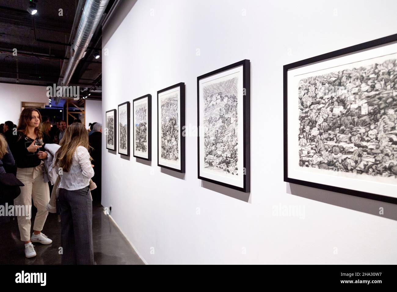 10. November 2021 - Seth Armstrong 'Overlook' Privatansicht in der Unit Gallery, Mayfair, London, Großbritannien Stockfoto