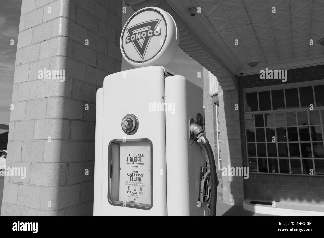 Shamrock, Texas, USA, Conoco Tower Station, U-Drop Inn, Tower Cafe, erbaut 1936 Stockfoto