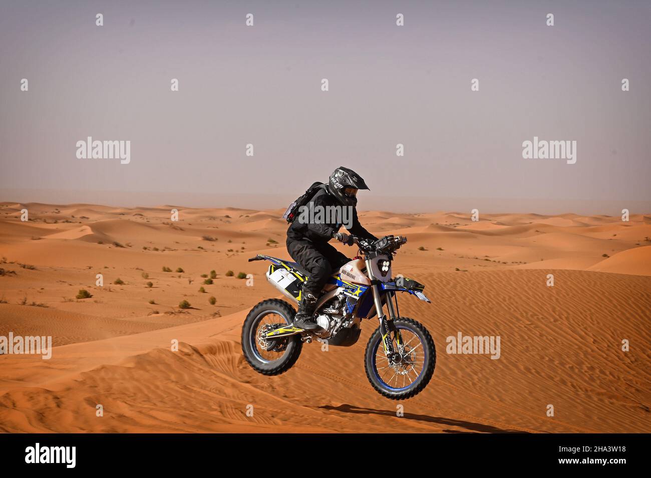 07 Abalkhail Bader (sau), Yamaha YFZ450, Aktion während der Hail Rallye 2021, 6th Runde der FIA-Weltmeisterschaft 2021 2021 für Cross-Country-Rallyes, vom 5. Bis 12. Dezember 2021 in Ha?il, Saudi-Arabien - Foto: Eric Vargiolu/DPPI/LiveMedia Stockfoto