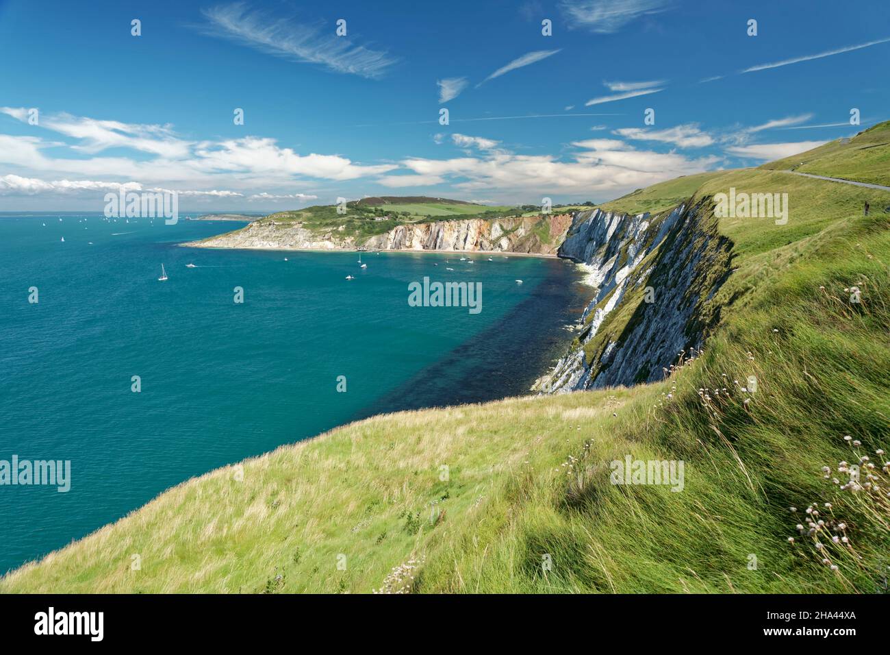 Alum Bay auf der Insel wight. Stockfoto