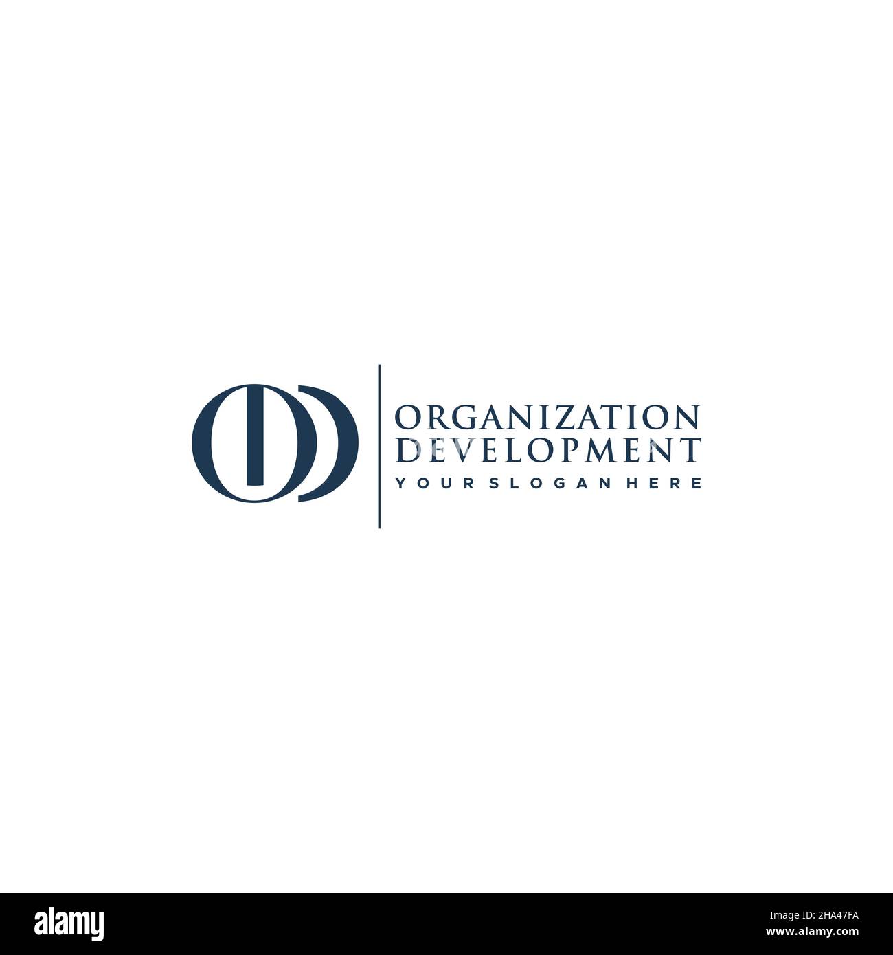 Anfängliches Logo für DIE ENTWICKLUNG von OD-ORGANISATIONEN Stock Vektor