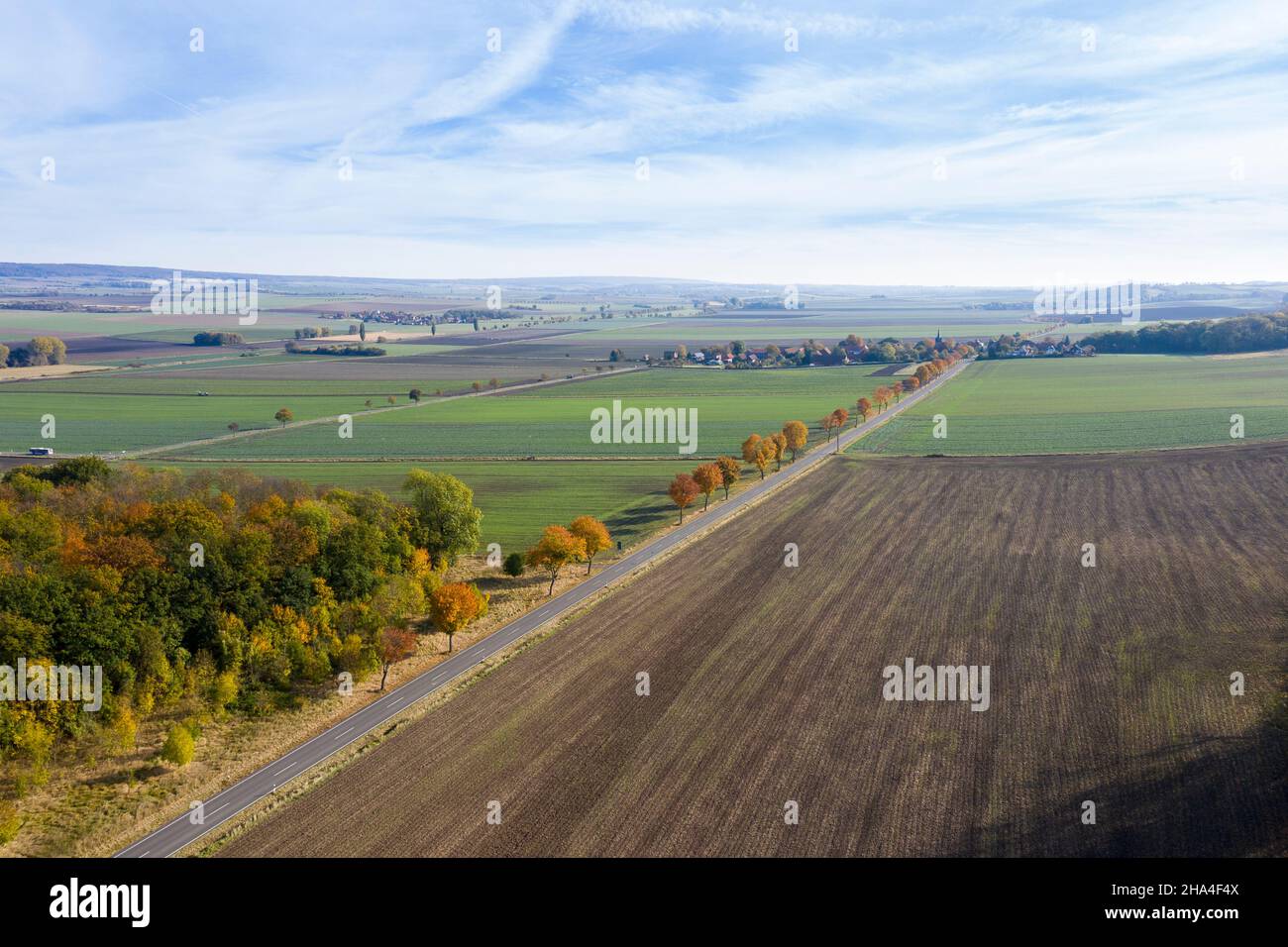 deutschland, niedersachsen, Blick auf den mönchevahlberg, Luftaufnahme Stockfoto