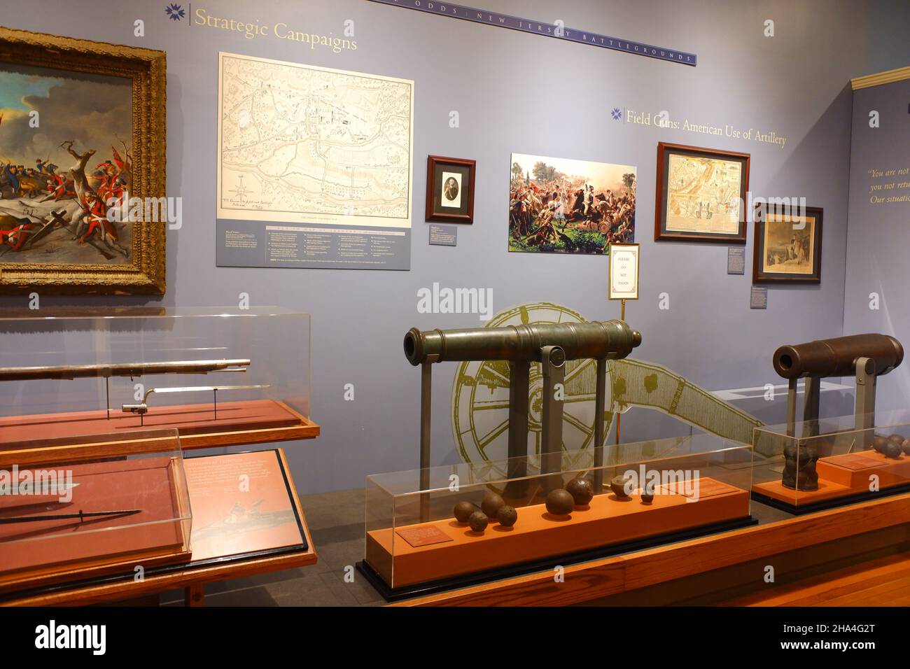 Innenansicht des Hauptquartiers des Museum of Washington im Morristown Historical Park.Morristown, New Jersey.USA Stockfoto