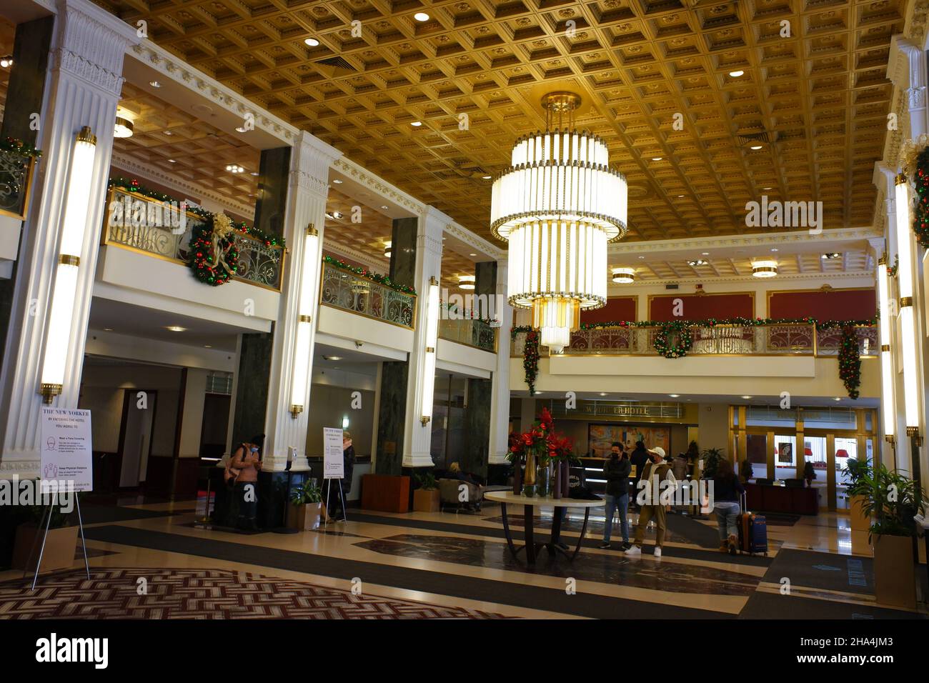 Die Lobby des historischen New Yorker Hotels by Wyndham in Midtown Manhattan.New York City.New York.USA Stockfoto
