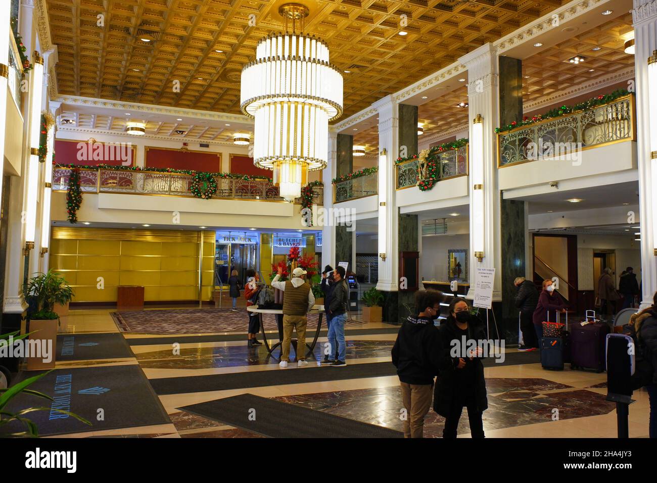 Die Lobby des historischen New Yorker Hotels by Wyndham in Midtown Manhattan.New York City.New York.USA Stockfoto