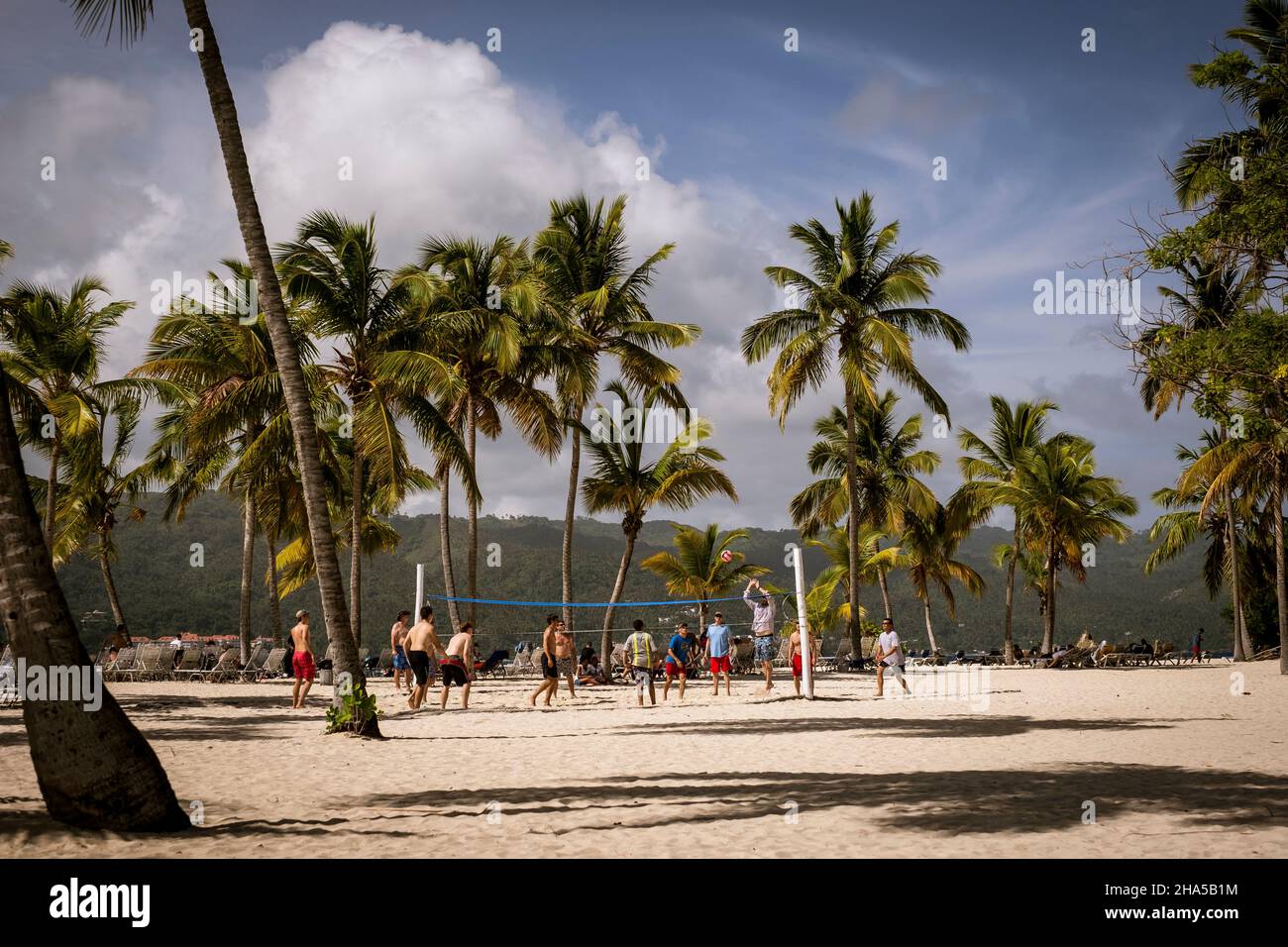 Insel Cayo Levantado in der Dominikanischen Republik Stockfoto