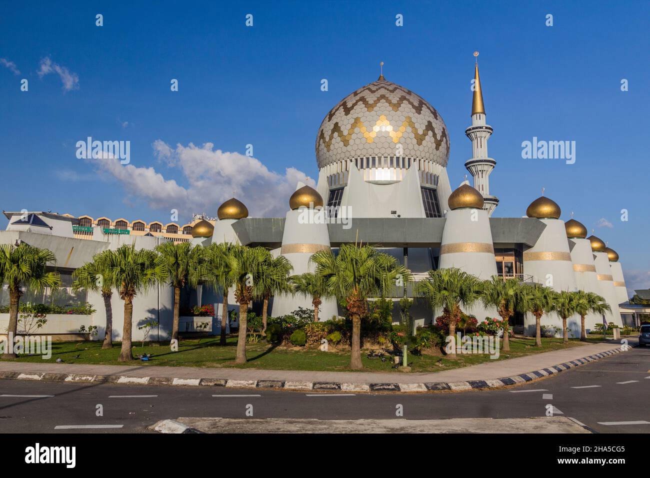 Sabah State Mosque in Kota Kinabalu, Sabah, Malaysia Stockfoto