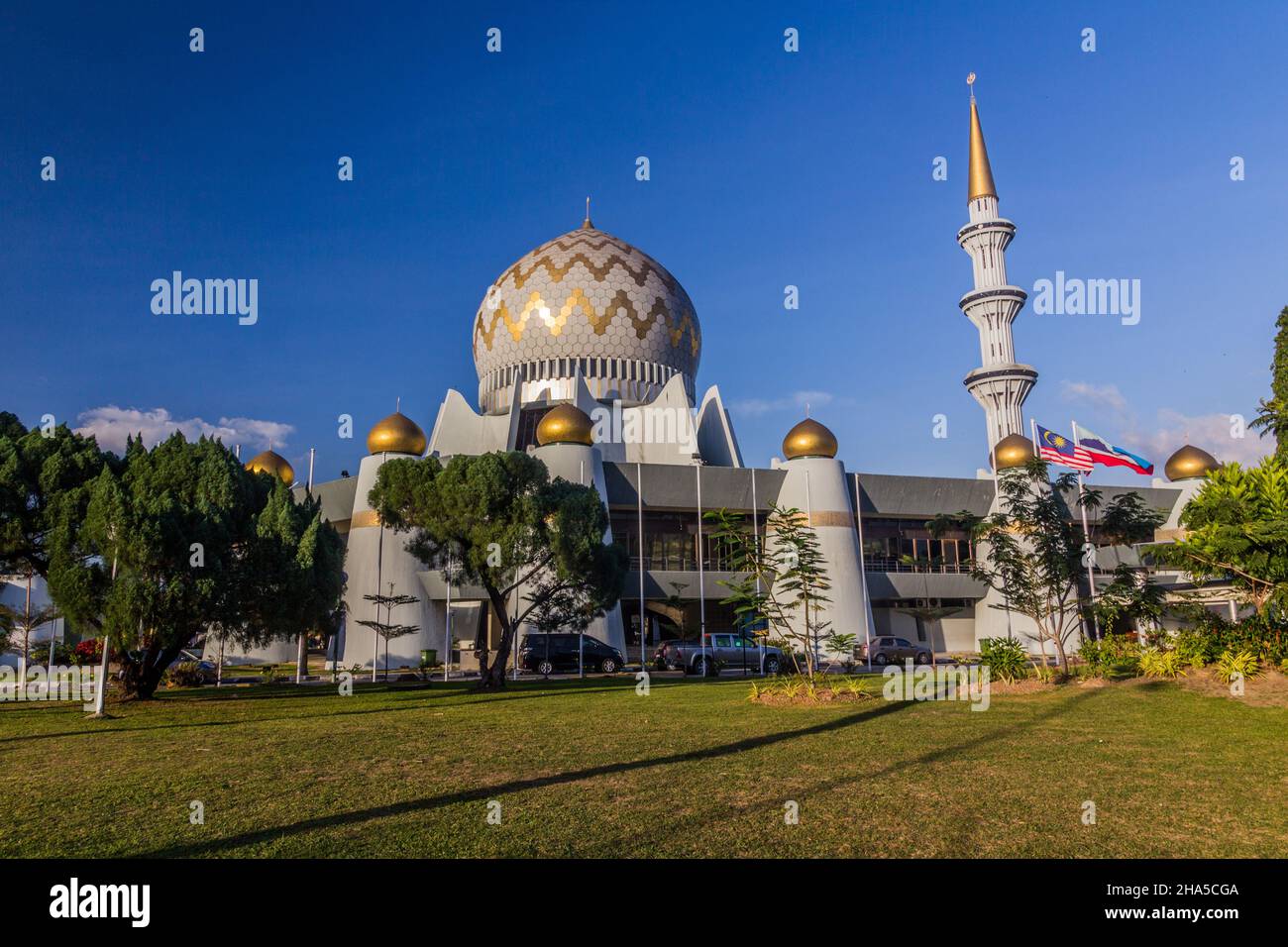 Sabah State Mosque in Kota Kinabalu, Sabah, Malaysia Stockfoto
