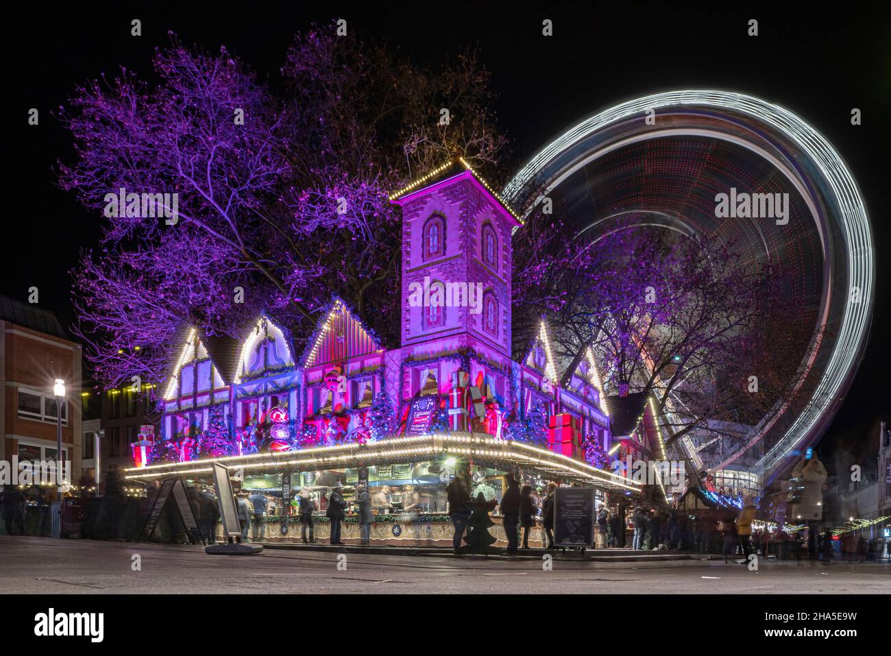 weihnachtsmarkt wiesbaden Stockfoto