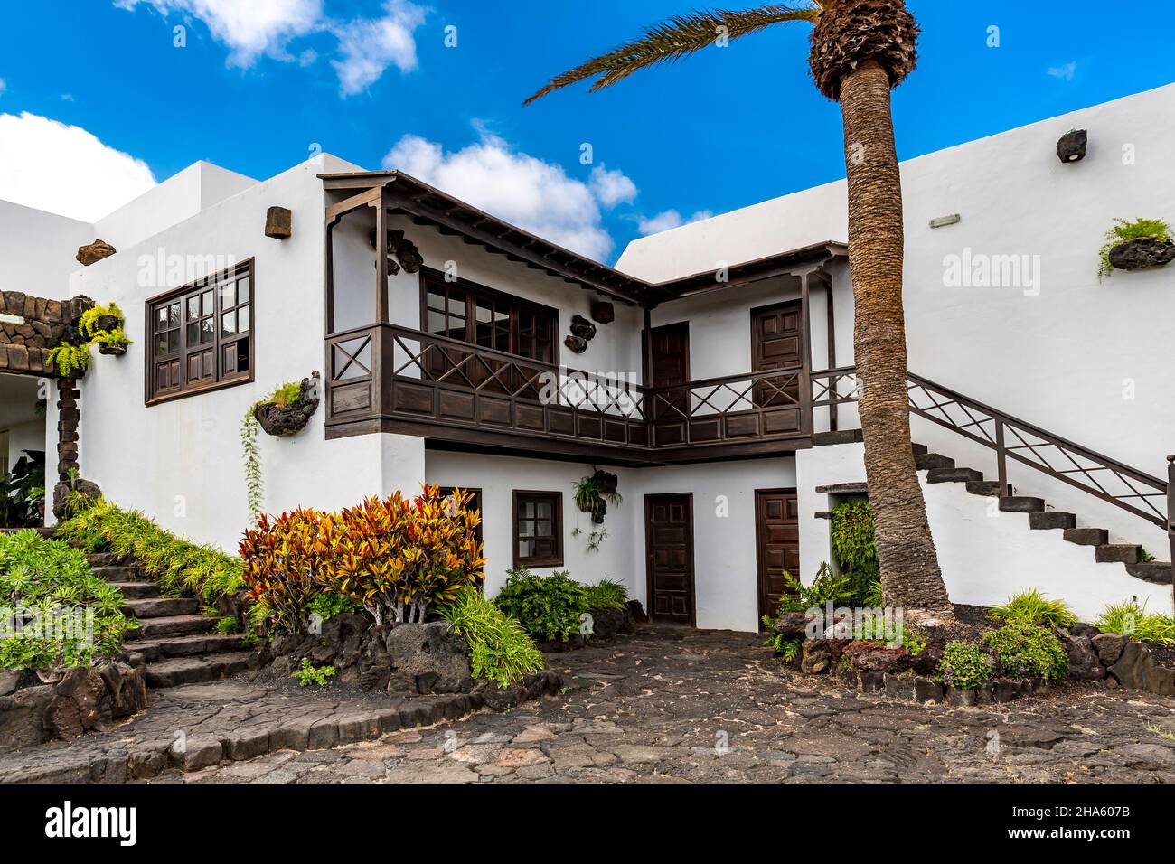 casa de los volcanes,Haus der Vulkane,Forschungszentrum,Informationszentrum,jameos del agua,Kunst- und Kulturstätte,erbaut von césar manrique,spanischer Künstler aus lanzarote,1919-1992,lanzarote,Kanaren,kanarische Inseln,spanien,europa Stockfoto
