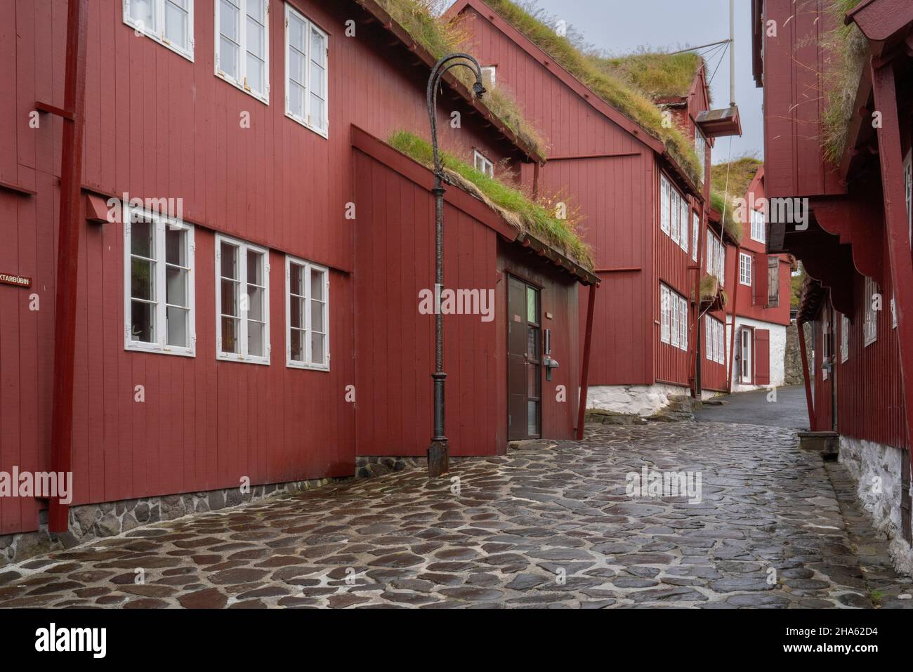 Regierungsgebäude in torshavn, der Hauptstadt der färöer-Inseln, der insel streymoy, dem autonomen Archipel, dänemark Stockfoto