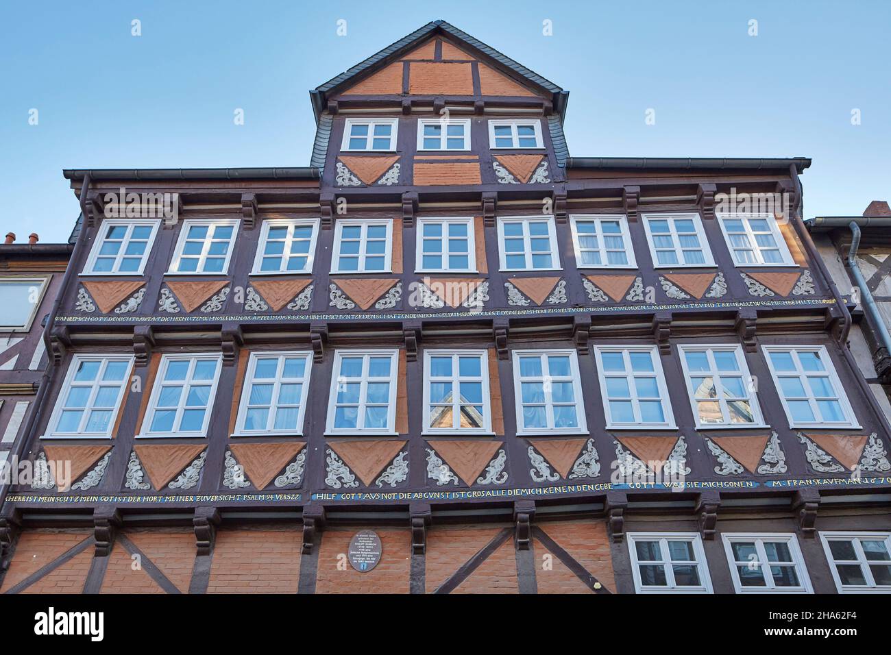 deutschland, niedersachsen, wolfenbüttel, Altstadt, Fachwerkhaus, Harzstraße 12, ehemalige Synagoge Stockfoto