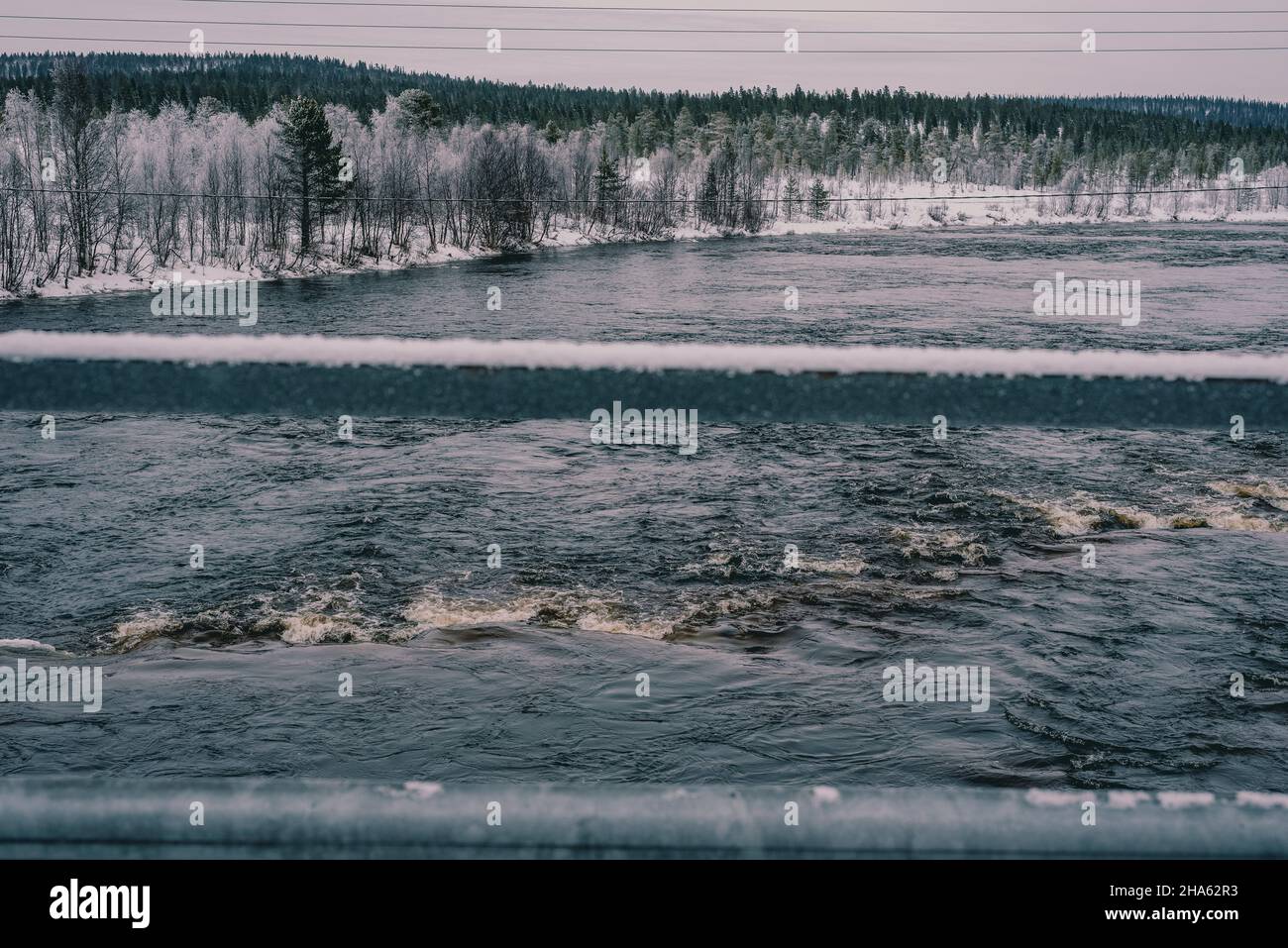 Vuontisjärvi, kemijoki, lappland, finnland Stockfoto