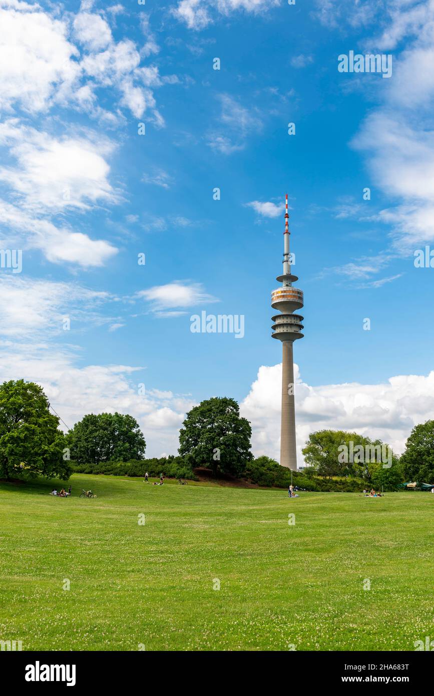 Olympiaturm in München Stockfoto