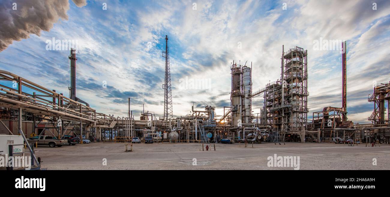 Ölraffinerie in Deer Park, Texas Stockfoto
