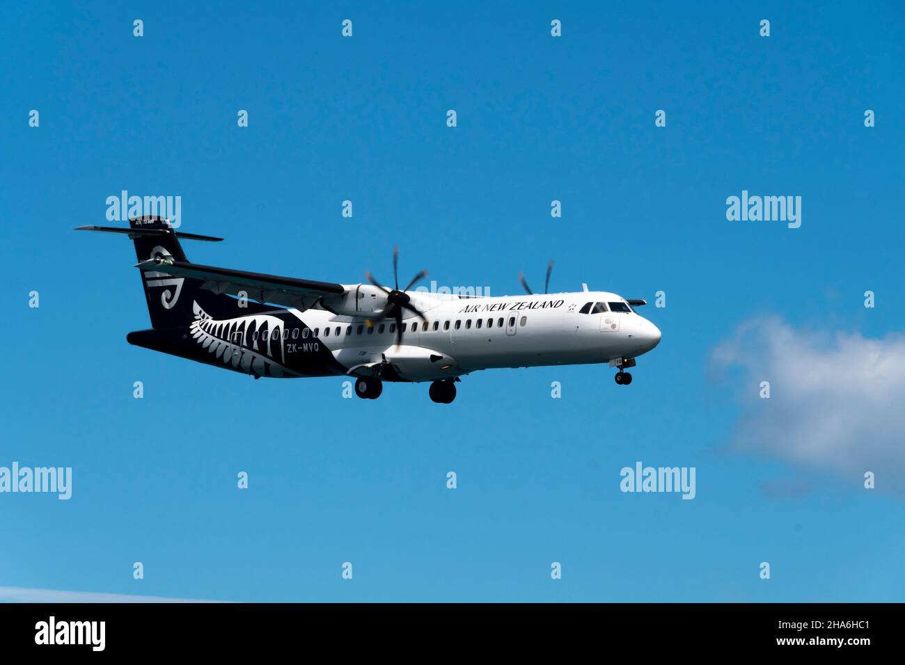 Aerospatiale ATR 72-60, Flugzeug, Air New Zealand, Wellington Airport, North Island, Neuseeland Stockfoto