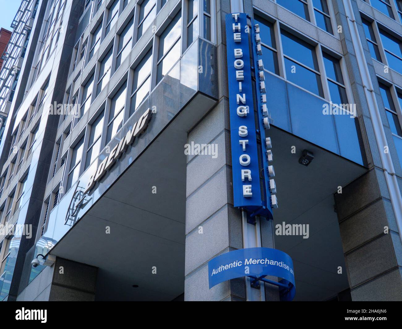 Der Boeing Store, Hauptsitz Der Boeing Company, Chicago, Illinois. Stockfoto