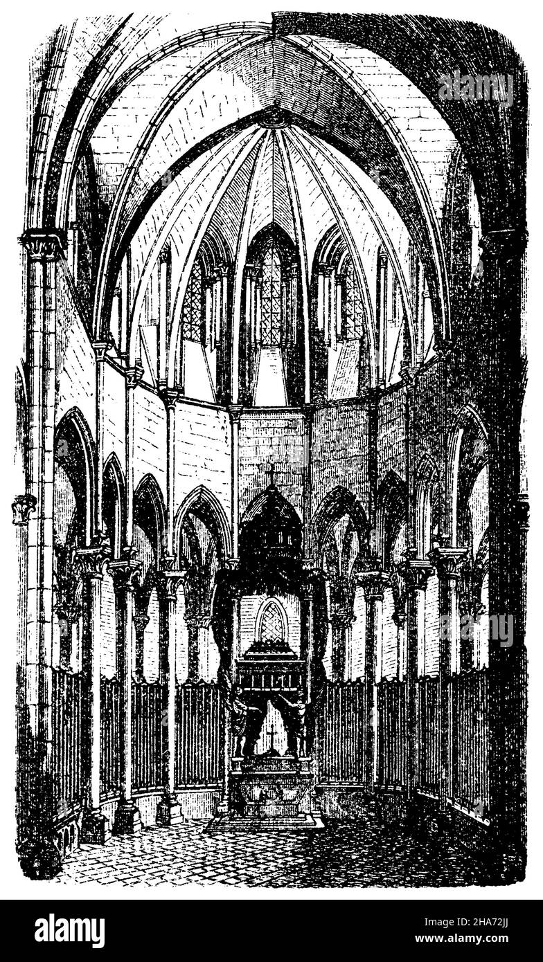 Kirche in Pontigny, , (Architekturgeschichte Stockfoto