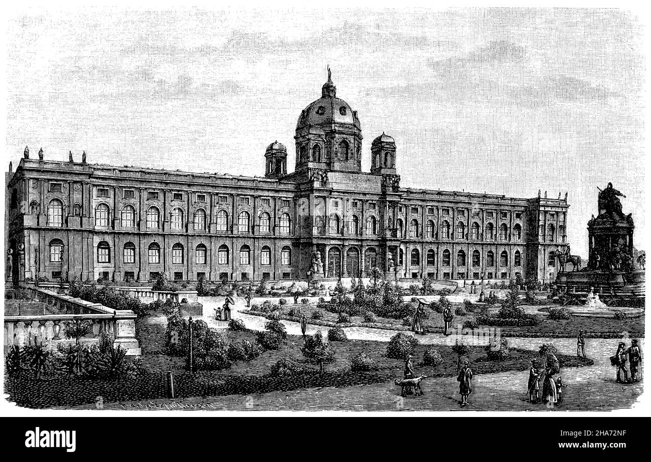Museum für Kunstgeschichte Wien, , (Enzyklopädie, 1893) Stockfoto