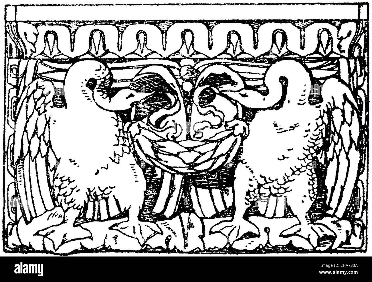 Vorderansicht einer römischen Konsole im Museum des Vatikans in Rom., , ML (Musterbuch, ) Stockfoto