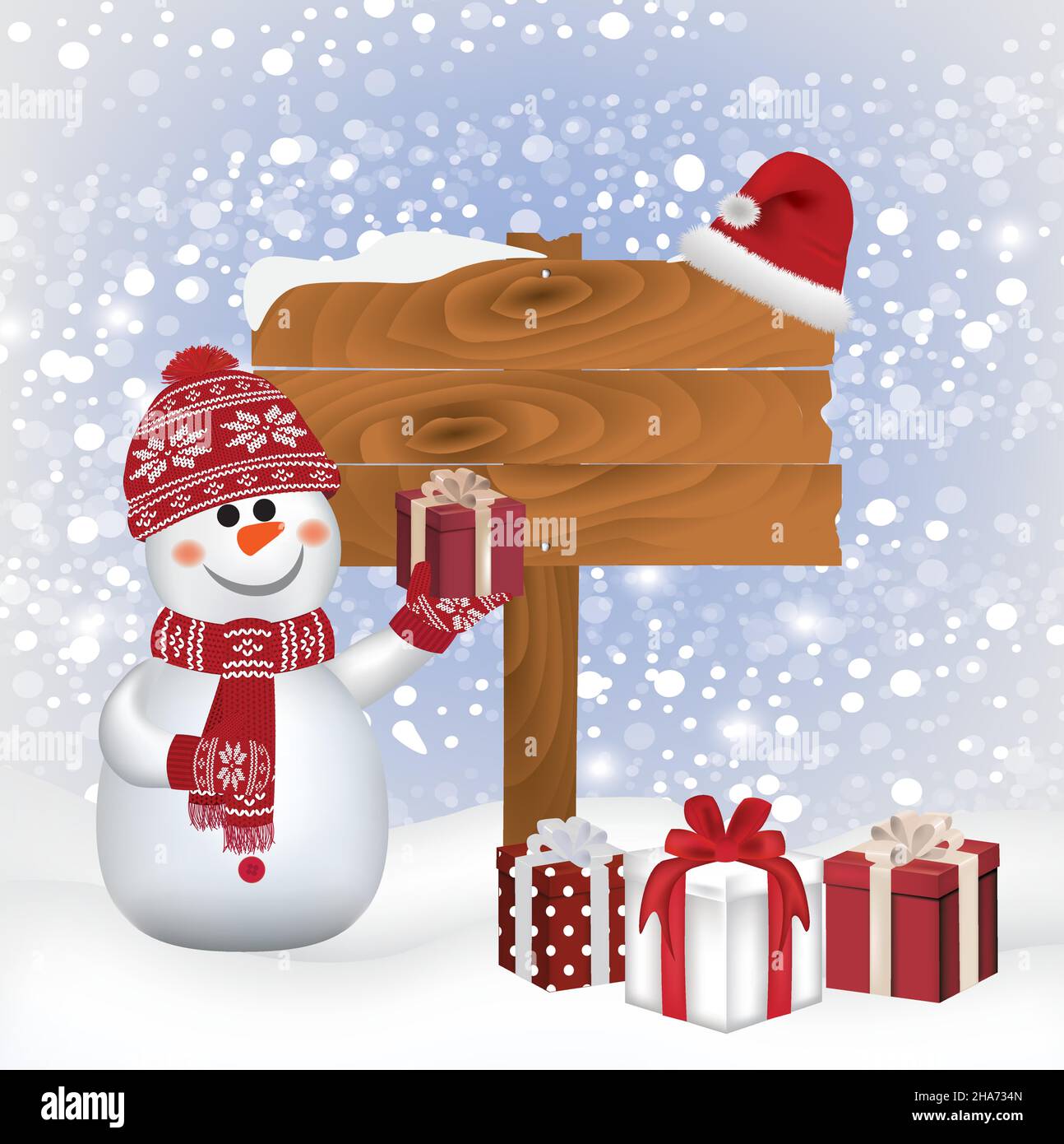 Weihnachtskarte. vektor-Illustration Stock Vektor