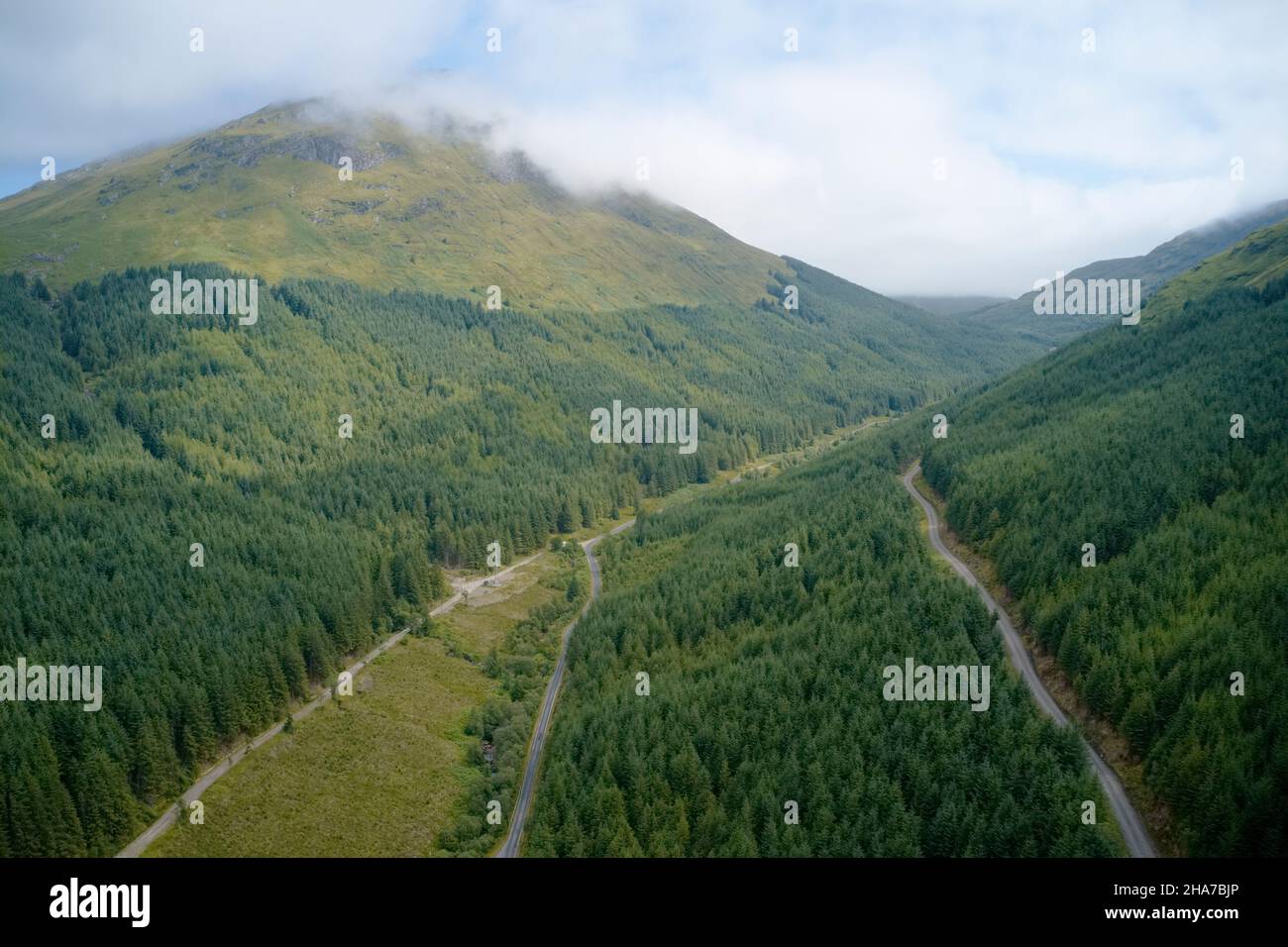 West Highland Way Wanderweg durch die schottischen Highlands Stockfoto
