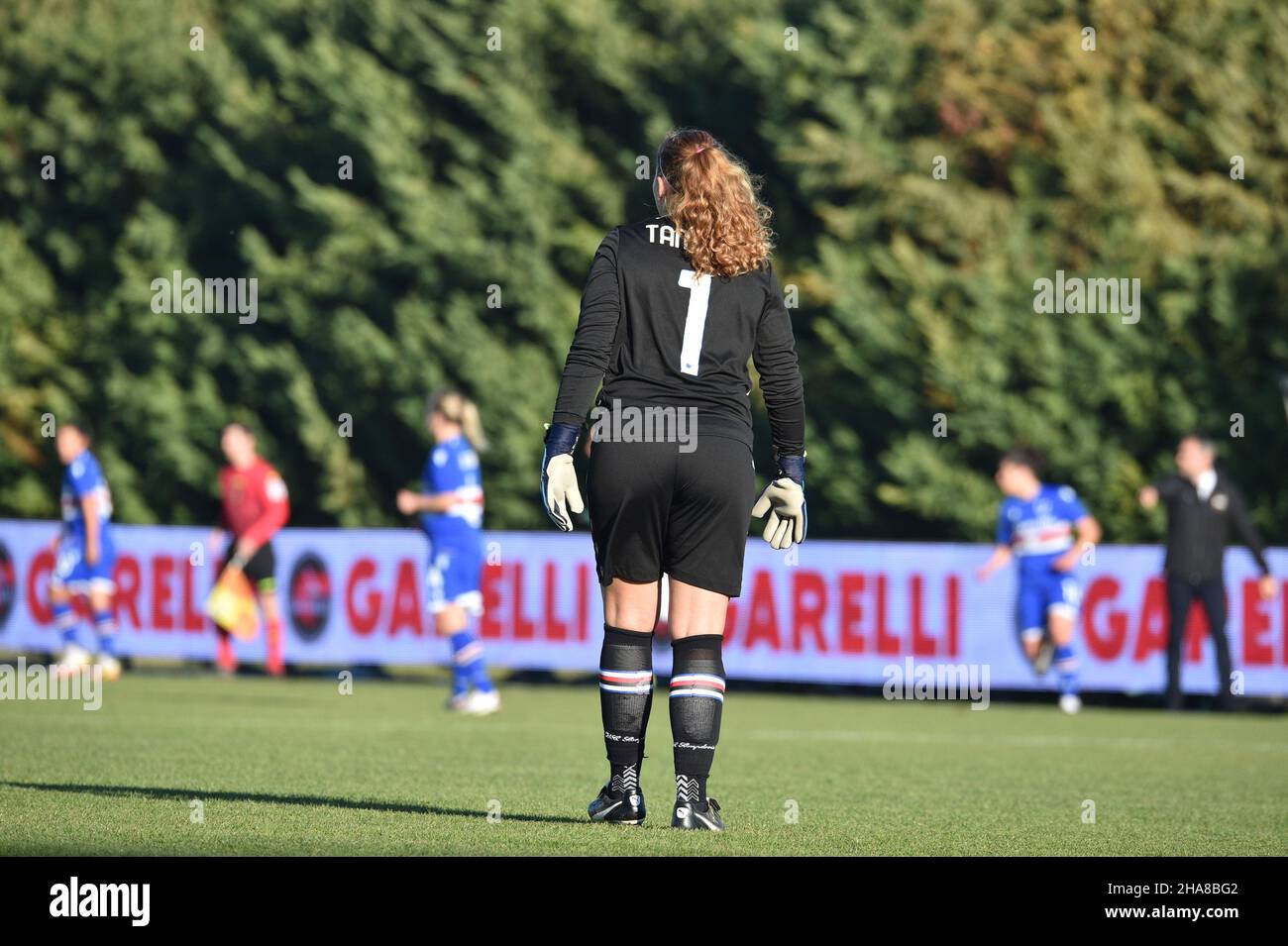 Amanda Tampieri (Sampdoria) während des Spiels Hellas Verona Women vs UC Sampdoria, Italienische Fußballserie A Frauen in Verona, Italien, Dezember 11 2021 Stockfoto