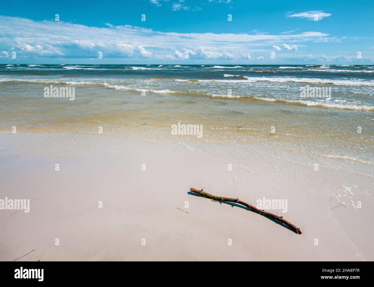 Dueodde, der weiße Sandstrand an der Südküste von Bornholm, Dänemark Stockfoto