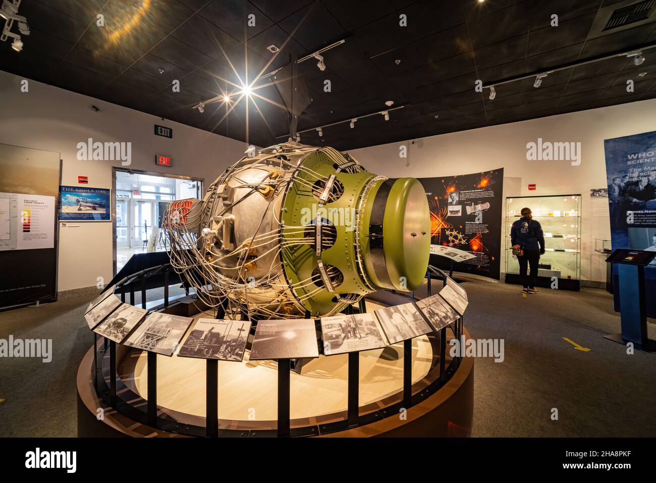 Las Vegas, MÄR 12 2021 - Innenansicht des National Atomic Testing Museum Stockfoto