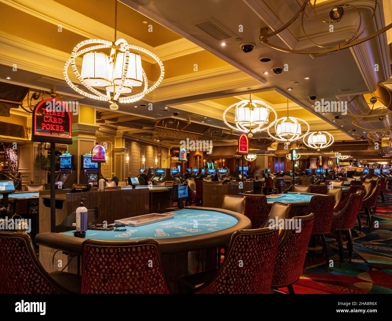 Las Vegas, MAI 15 2021 – Innenansicht des Bellagio Hotel and Casino Stockfoto