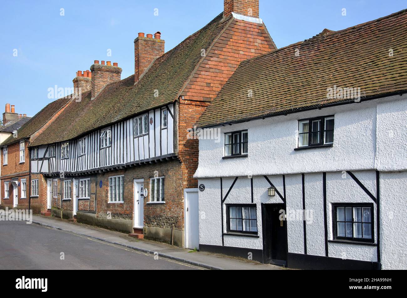 Historische Häuser, Sheep Street, Petersfield, Hampshire, England, Vereinigtes Königreich Stockfoto