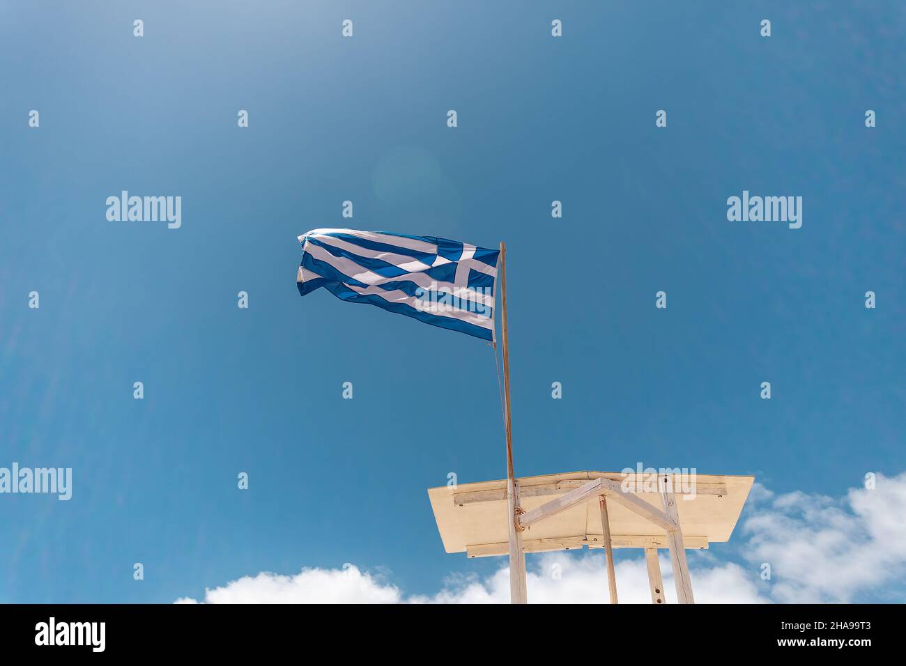 Griechische Flagge Stockfoto und mehr Bilder von Griechische
