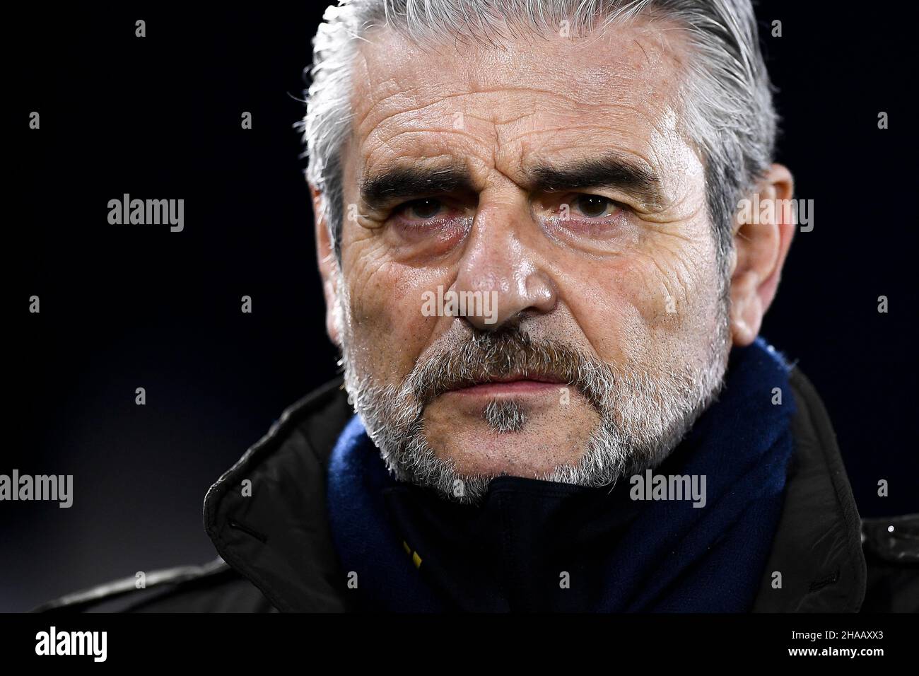 Venedig, Italien. 11. Dezember 2021. Maurizio Arrivabene schaut vor dem Fußballspiel der Serie A zwischen dem FC Venezia und dem FC Juventus nach. Kredit: Nicolò Campo/Alamy Live Nachrichten Stockfoto