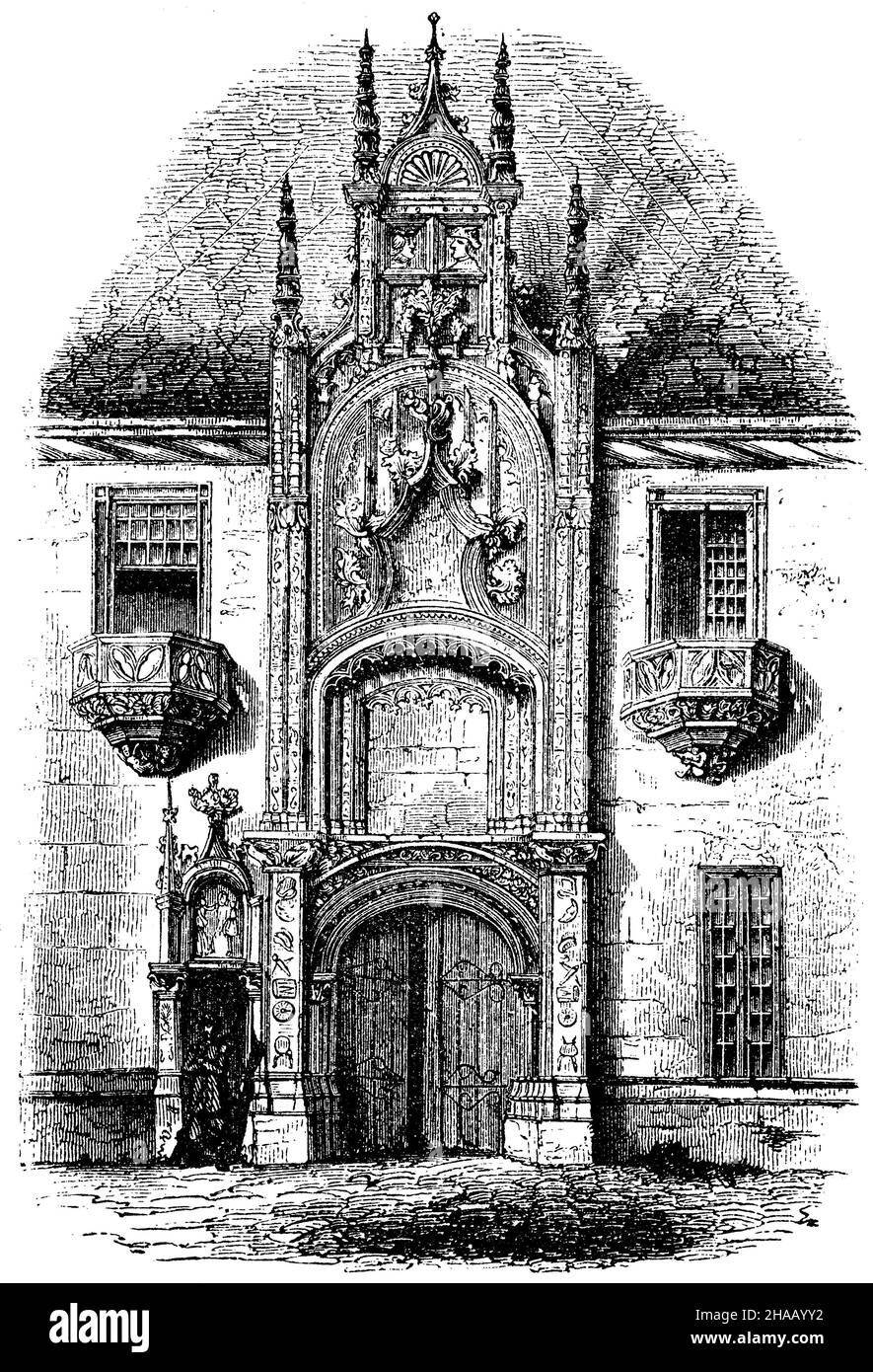 Palast in Nancy. Französisch-gotische Architektur, , (Architekturgeschichte Stockfoto