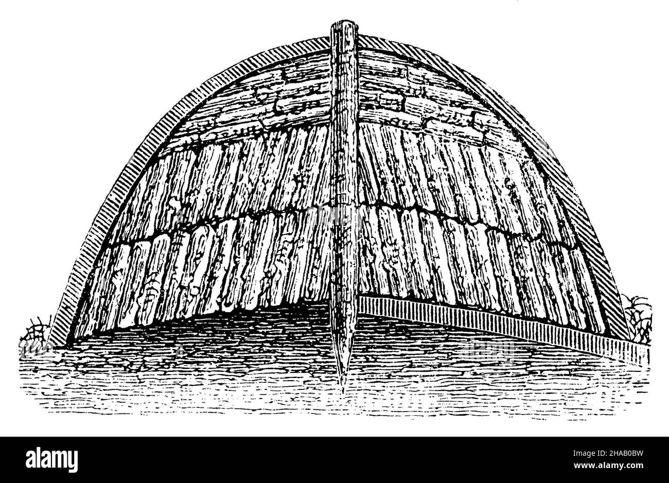 Holzkohle Stapel, Struktur, , (Architekturgeschichte Stockfoto