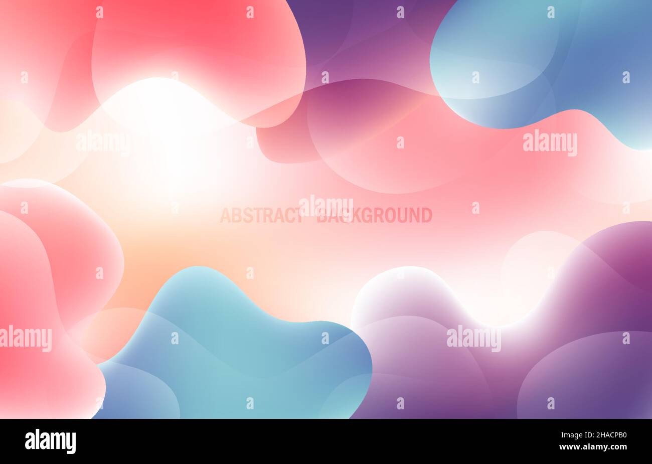 Abstrakte bunte Farbverlauf organische Form minimal Design-Vorlage. Überlappung des farbenfrohen Konzepts für den Coverhintergrund. Stock Vektor