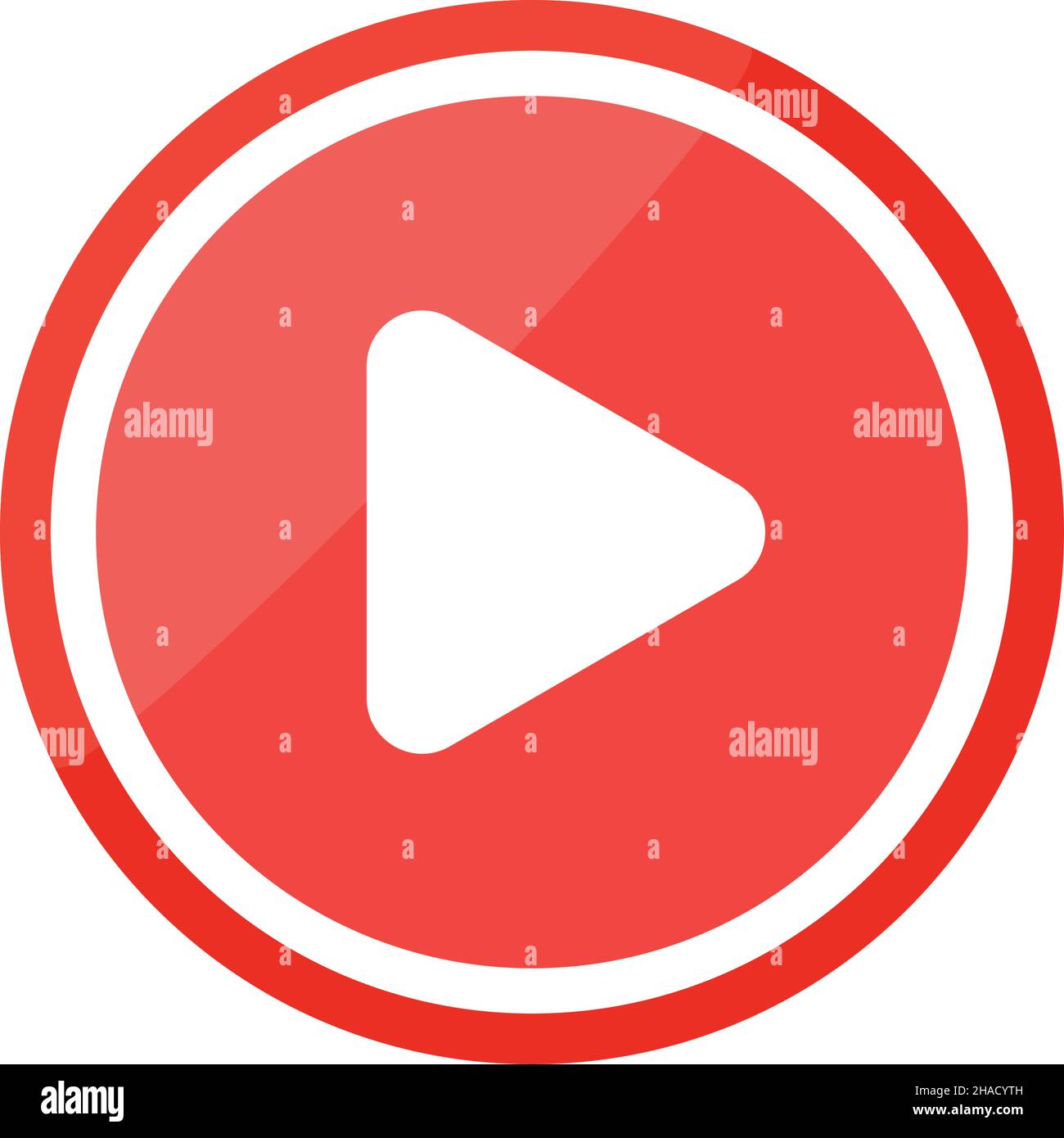 Wiedergabetaste für Videos und Musik. Stock Vektor