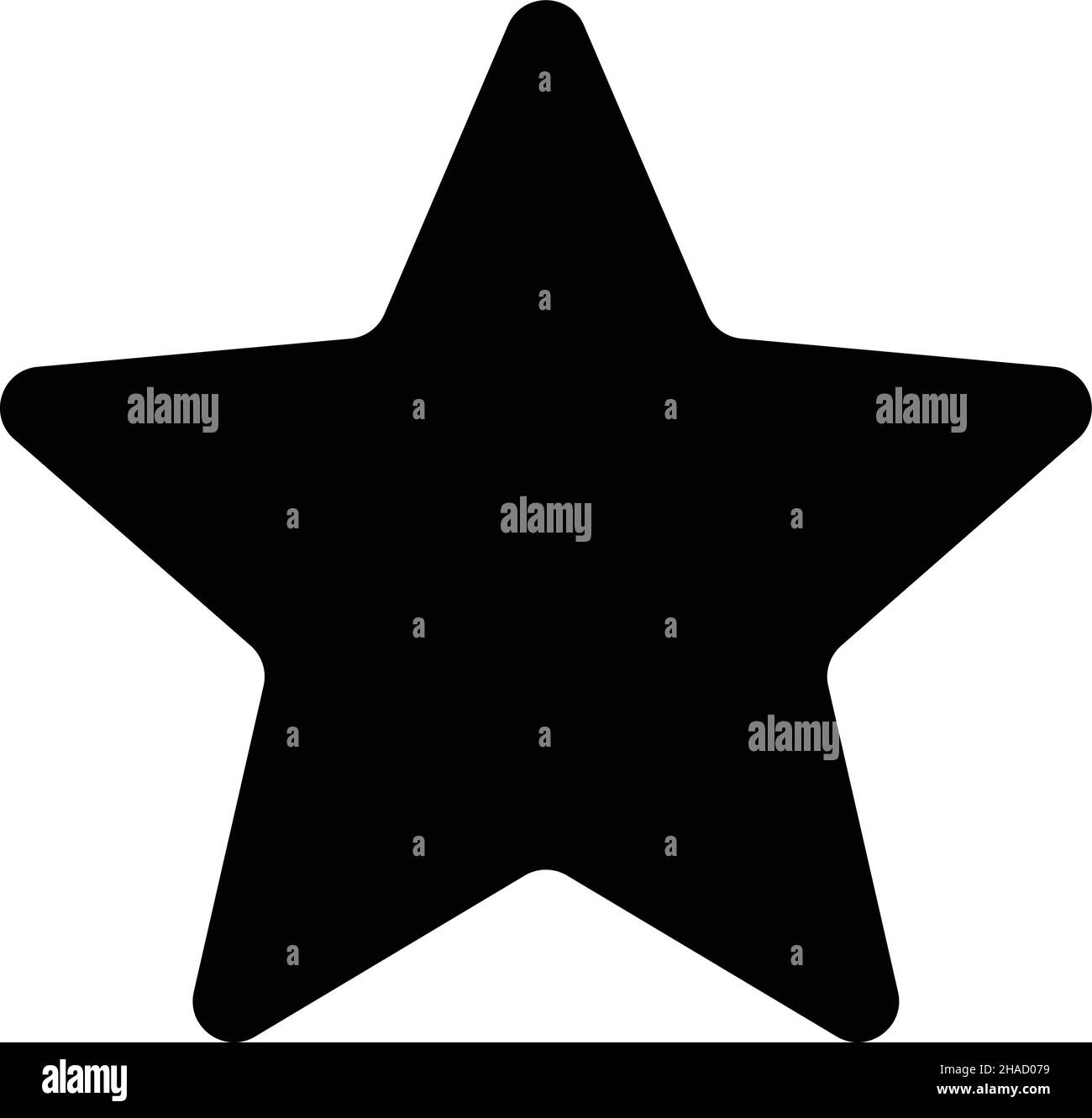 Vektordarstellung eines Sterns, der allgemein verwendet werden kann. Stock Vektor