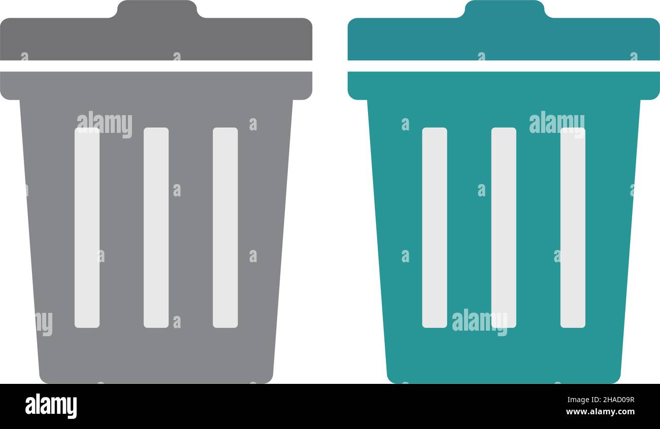 Es ist eine einfache Müllkiste für modernes Design. Stock Vektor