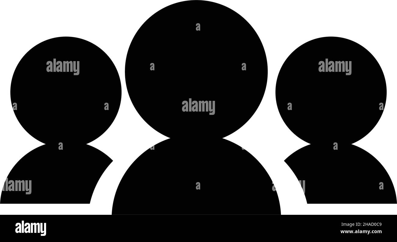 Ideal zum Ausdruck bringen von Gruppen und Gemeinschaften. Stock Vektor